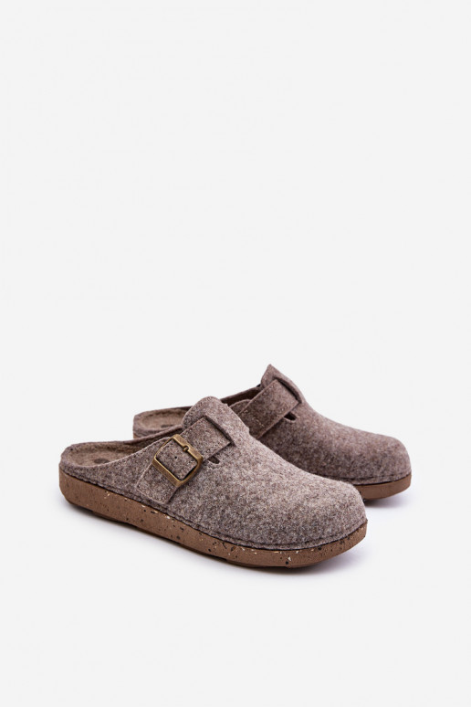 Chinelos para homens com fivelas Chinelos Inblu Preventivo MT000012 bege