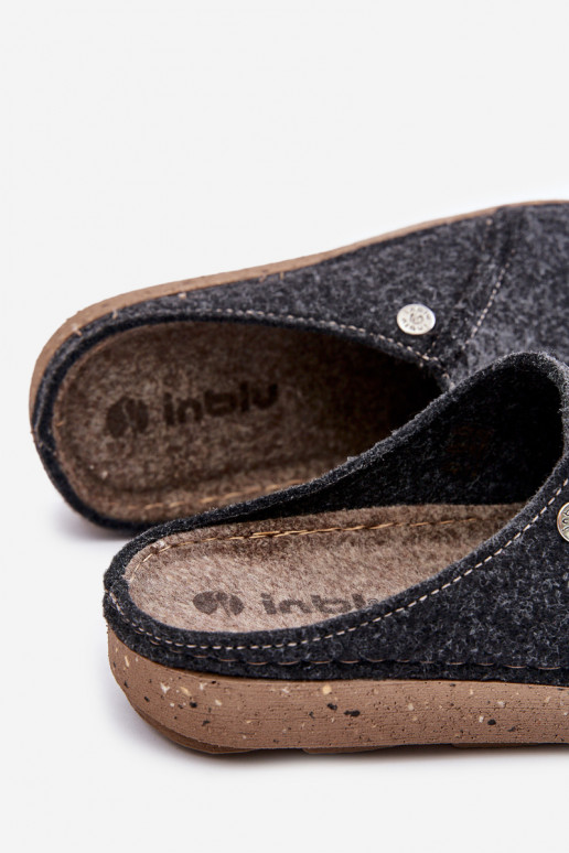 para homens sapato caseiro Chinelos Chinelos Inblu MT000011 cor cinza