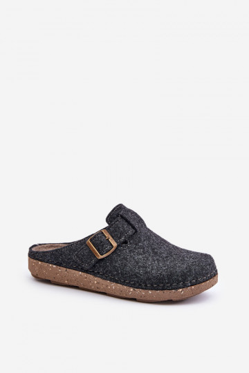 Chinelos para homens com fivelas Chinelos Inblu Preventivo MT000012 cor cinza