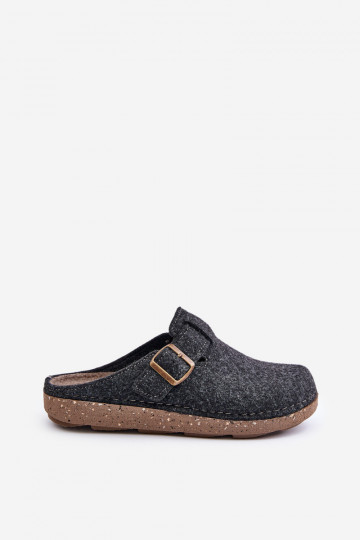 Chinelos para homens com fivelas Chinelos Inblu Preventivo MT000012 cor cinza 2