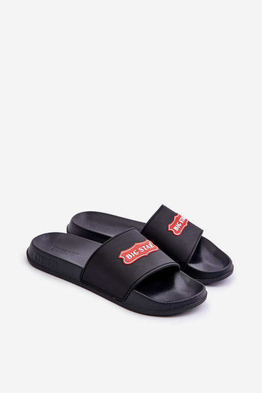 Chinelos para homens Z Logo Big Star OO174028 cor preta