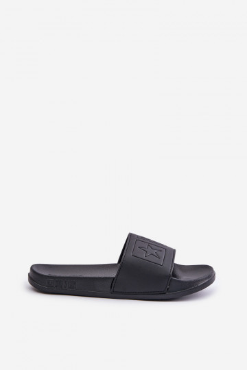 Chinelos leves para homem Z Logo Big Star OO174030 preto 2