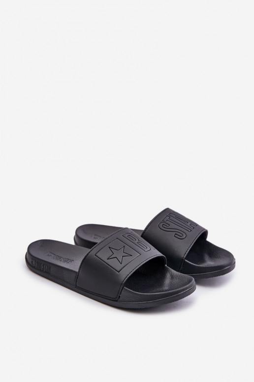 Chinelos masculinos leves Z Logo Big Star OO174030 cor preta