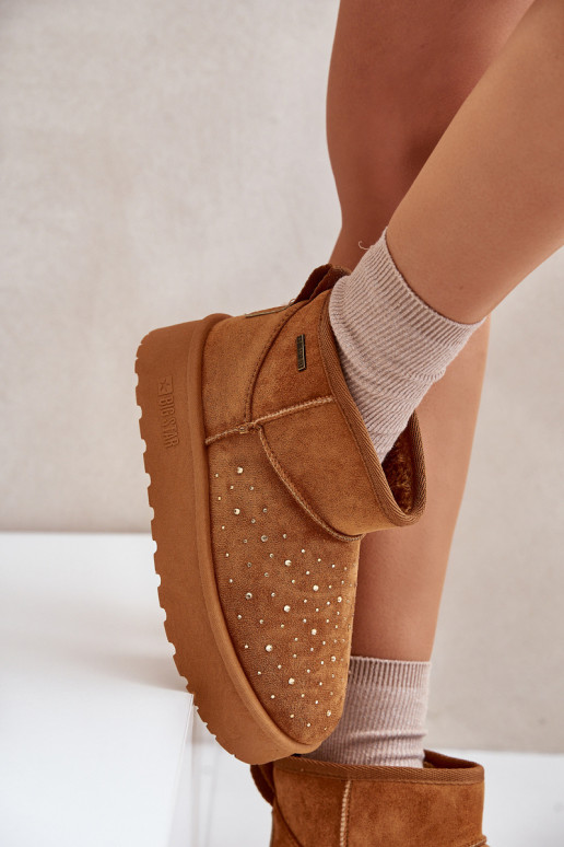Botas de neve Com decoração com uma plataforma Big Star OO274A104 cor marrom Botas de neve Com decoração com uma plataforma Big Star OO274A104 cor marrom