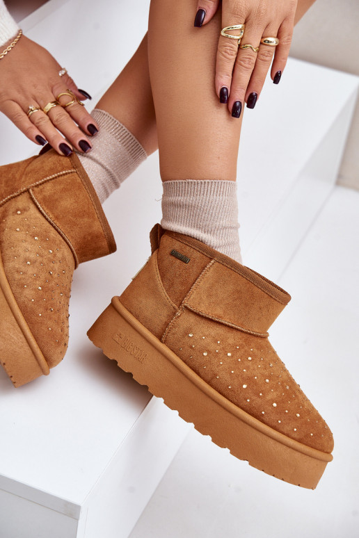 Botas de neve Com decoração com uma plataforma Big Star OO274A104 cor marrom Botas de neve Com decoração com uma plataforma Big Star OO274A104 cor marrom