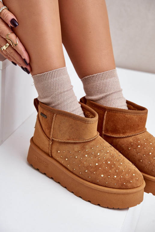 Botas de neve Com decoração com uma plataforma Big Star OO274A104 cor marrom Botas de neve Com decoração com uma plataforma Big Star OO274A104 cor marrom