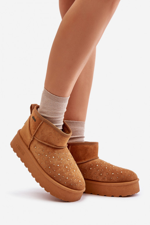 Botas de neve Com decoração com uma plataforma Big Star OO274A104 cor marrom Botas de neve Com decoração com uma plataforma Big Star OO274A104 cor marrom