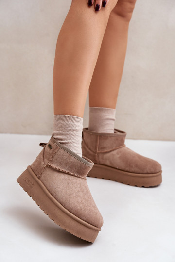Botas de neve baixas com plataforma Big Star OO274A100 bege 2