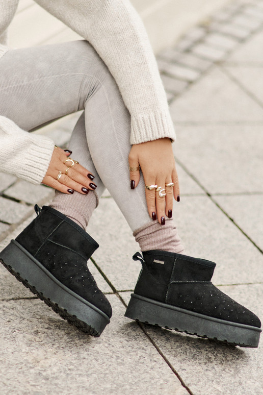 Botas de neve Com decoração com uma plataforma Big Star OO274A105 cor preta