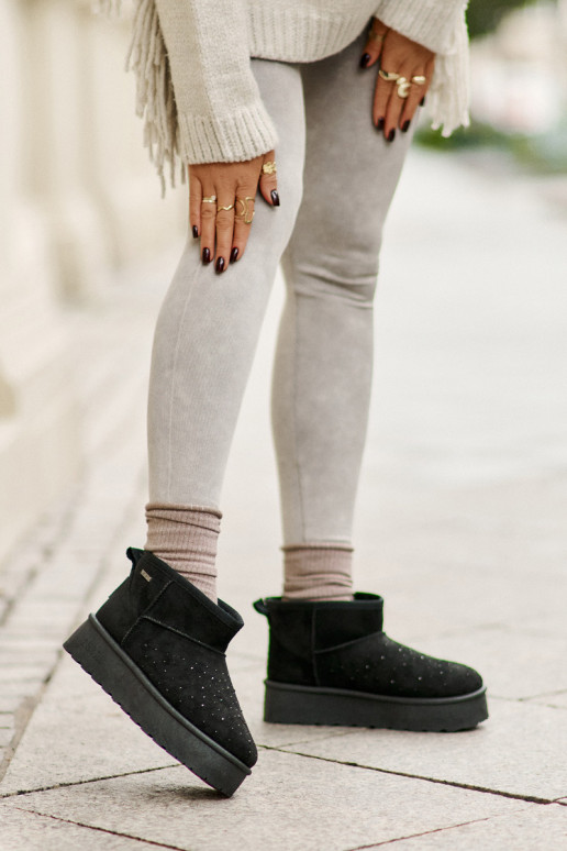 Botas de neve Com decoração com uma plataforma Big Star OO274A105 cor preta