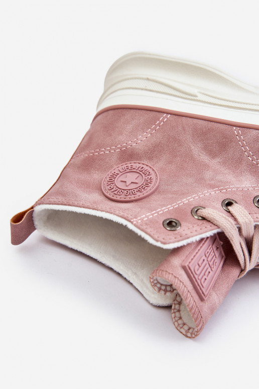 aquecimento Sapatos de lazer com uma plataforma Big Star OO274071 cor rosa