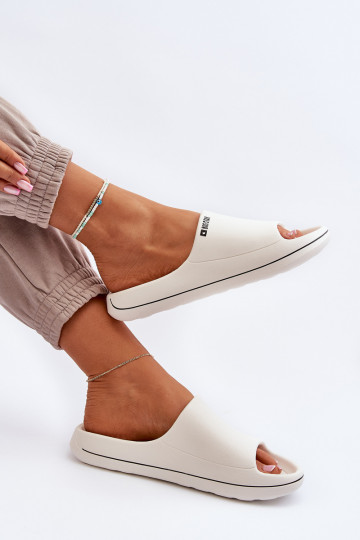  Chinelos femininos Big Star NN274A043 cor branca 2