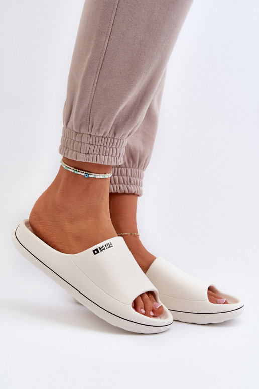  Chinelos femininos Big Star NN274A043 cor branca