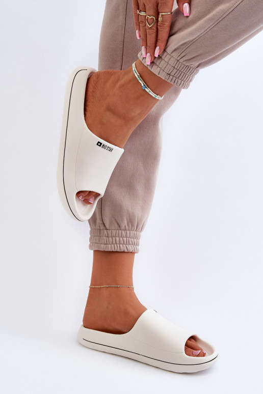  Chinelos femininos Big Star NN274A043 cor branca