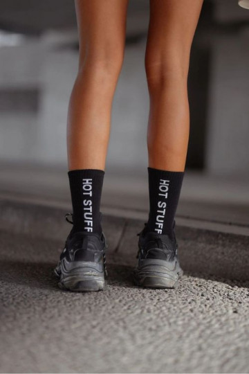 Meias de algodão Feminino HOT STUFF cor preta