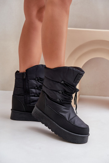 Botas de neve com uma plataforma Casal o castelo Big Star OO274884 cor preta 2