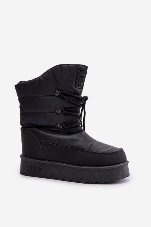 Botas de neve com uma plataforma Casal o castelo Big Star OO274884 cor preta Botas de neve com uma plataforma Casal o castelo Big Star OO274884 cor preta