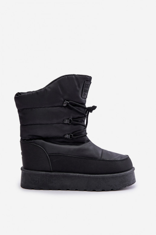 Botas de neve com uma plataforma Casal o castelo Big Star OO274884 cor preta Botas de neve com uma plataforma Casal o castelo Big Star OO274884 cor preta