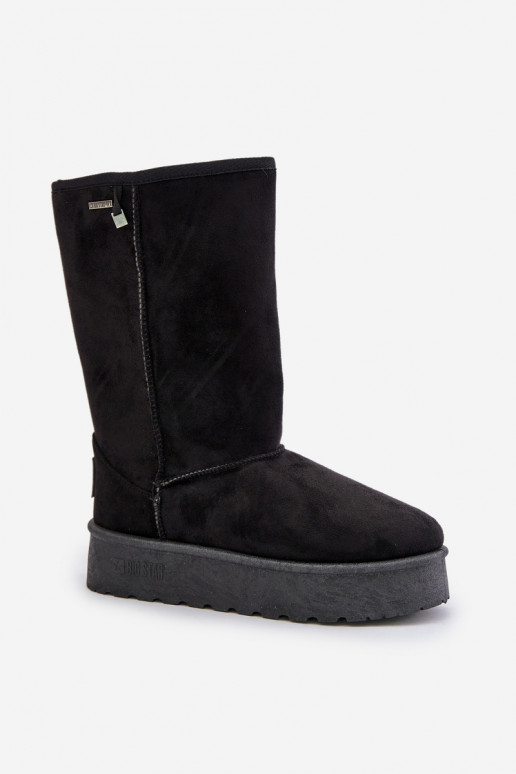 Alto Botas de neve com uma plataforma Big Star OO274895 cor preta