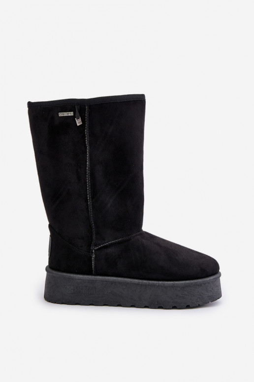 Alto Botas de neve com uma plataforma Big Star OO274895 cor preta