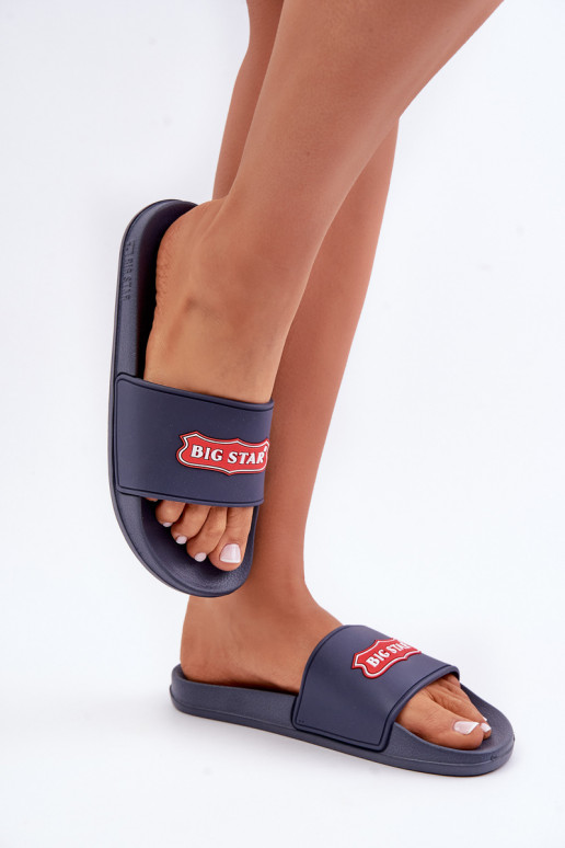 Chinelos de senhora Big Star OO274039 azul escuro