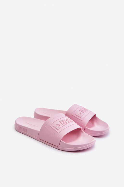 Chinelos de senhora Big Star OO274036 cor-de-rosa