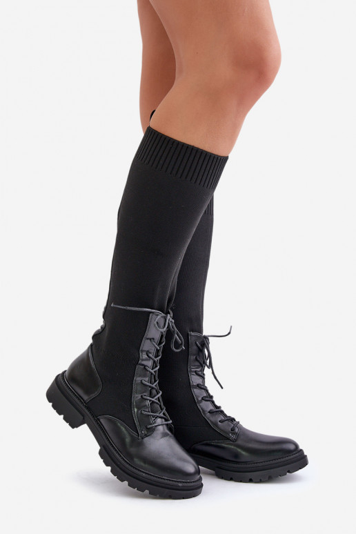 Um modelo atraente botas Ze SkarpetkoParaą CholeParaką cor preta Iranel Um modelo atraente botas Ze SkarpetkoParaą CholeParaką cor preta Iranel