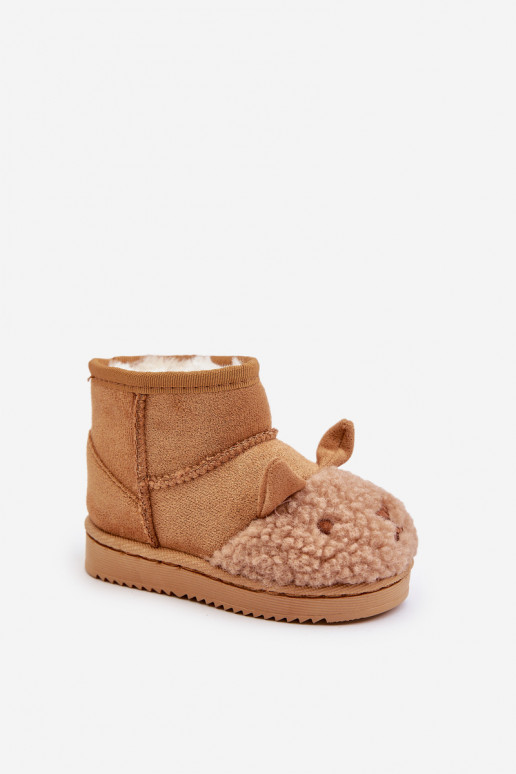 Botas de neve infantis quentes Lamy cor marrom Esandira