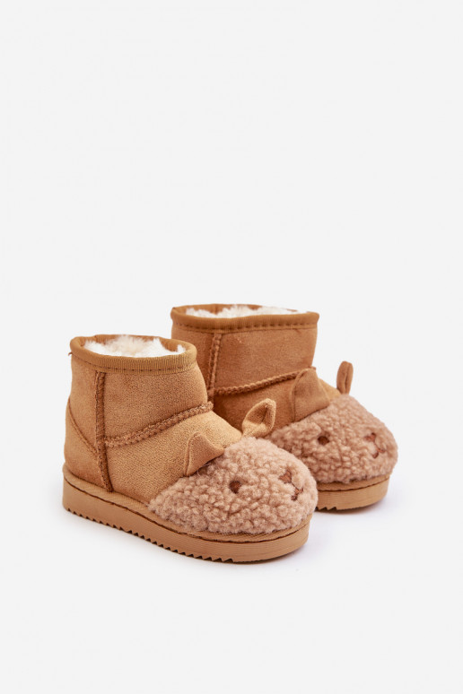 Botas de neve infantis quentes Lamy cor marrom Esandira