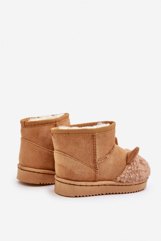 Botas de neve infantis quentes Lamy cor marrom Esandira