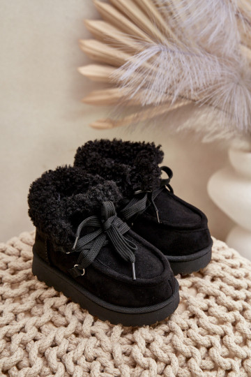 Botas de neve Botas Infantil aquecimento com pelo por dentro cor preta Adelane 2