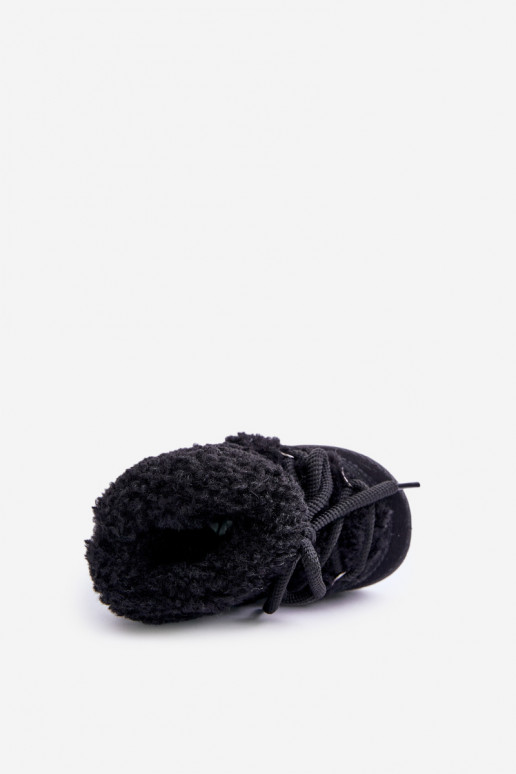 esquentar Botas Botas de neve Infantil com alças cor preta Asija