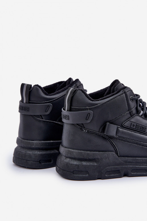 À modalo de tênis para homens aquecimento Big Star OO174587 HI-POLLY SYSTEM cor preta