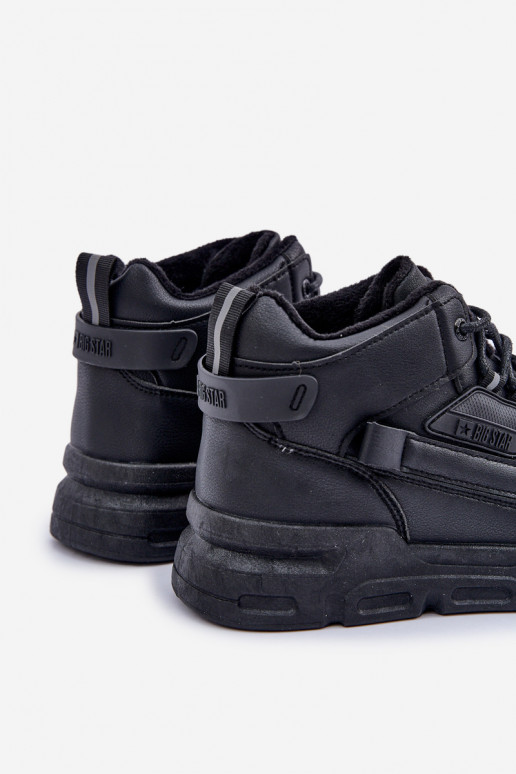 À modalo de tênis para homens aquecimento Big Star OO174587 HI-POLLY SYSTEM cor preta