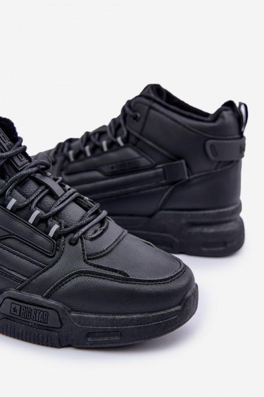 À modalo de tênis para homens aquecimento Big Star OO174587 HI-POLLY SYSTEM cor preta