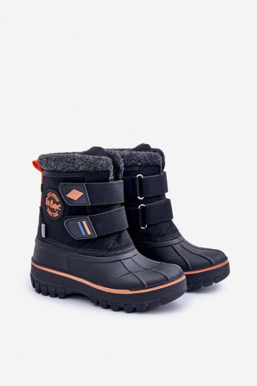 Botas de neve Infantil com fixadores adesivos Lee Cooper LCJ-24-44-2865K cor preta Botas de neve Infantil com fixadores adesivos Lee Cooper LCJ-24-44-2865K cor preta