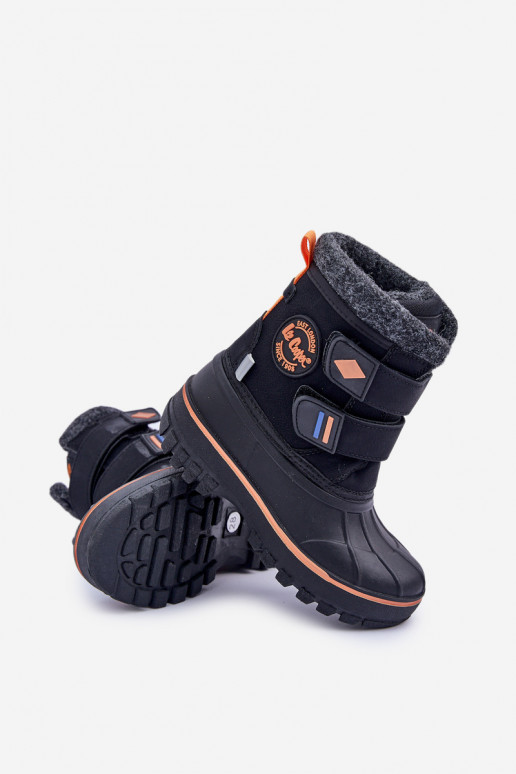 Botas de neve Infantil com fixadores adesivos Lee Cooper LCJ-24-44-2865K cor preta Botas de neve Infantil com fixadores adesivos Lee Cooper LCJ-24-44-2865K cor preta