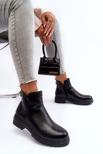 Botas na cor preta Foteini 2