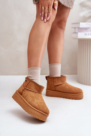 Botas de neve com plataforma Big Star na cor marrom 2