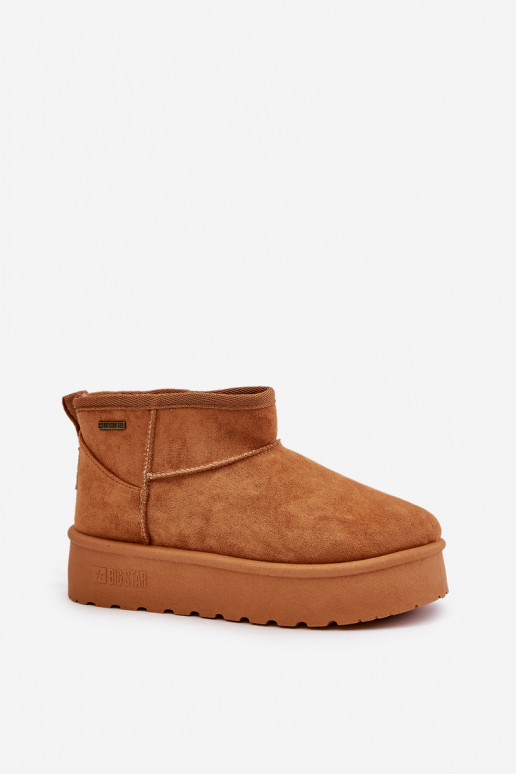 Botas de neve com plataforma Big Star na cor marrom