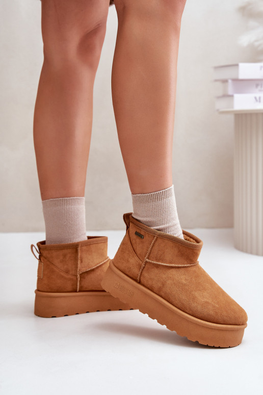 Botas de neve com plataforma Big Star na cor marrom