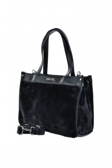 Bolsa de Viagem com pelúcia Big Star OO574067 preta 2