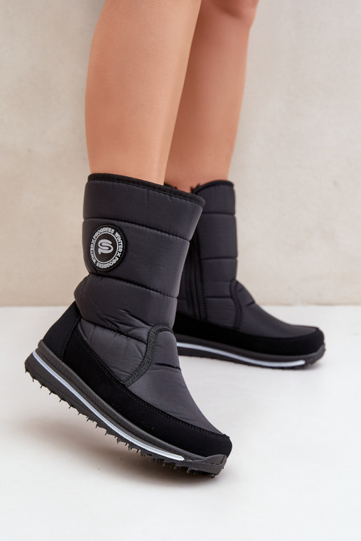 Botas de neve para mulher Progress PROGJ-21-09 em preto Botas de neve para mulher Progress PROGJ-21-09 em preto