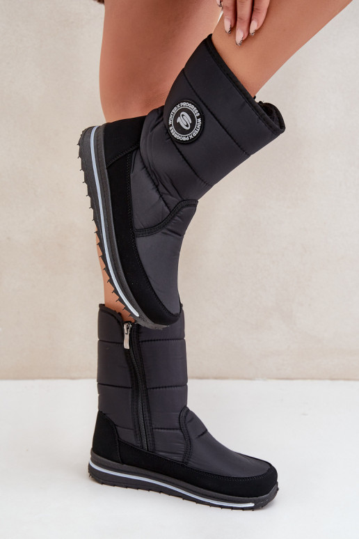 Botas de neve para mulher Progress PROGJ-21-09 em preto Botas de neve para mulher Progress PROGJ-21-09 em preto