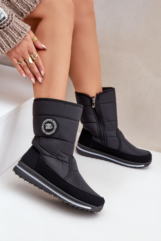 Botas de neve para mulher Progress PROGJ-21-09 em preto Botas de neve para mulher Progress PROGJ-21-09 em preto