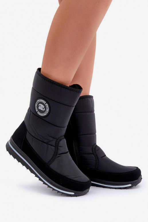 Botas de neve para mulher Progress PROGJ-21-09 em preto Botas de neve para mulher Progress PROGJ-21-09 em preto