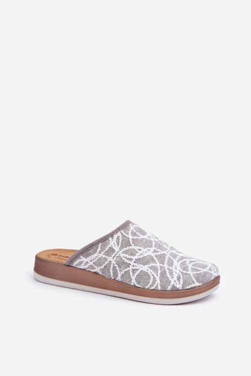 Chinelo Feminino Inblu CT000028 cinza com brilho