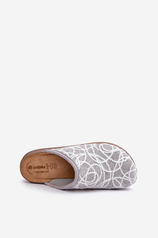 Chinelo Feminino Inblu CT000028 cinza com brilho