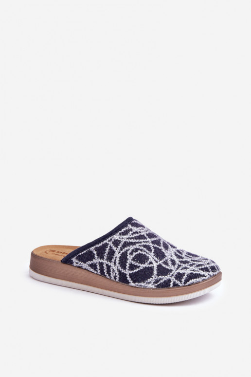 Chinelo Feminino Inblu CT000028 azul marinho com brilho
