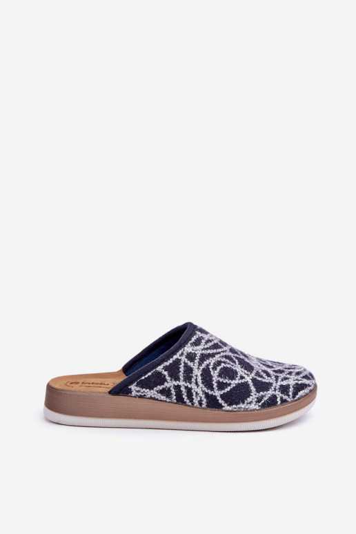Chinelo Feminino Inblu CT000028 azul marinho com brilho